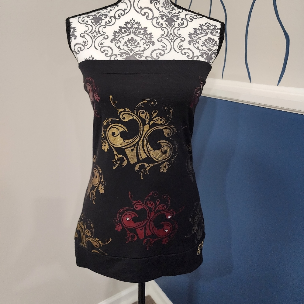 Dereon Black Strapless Top / Mini Dress